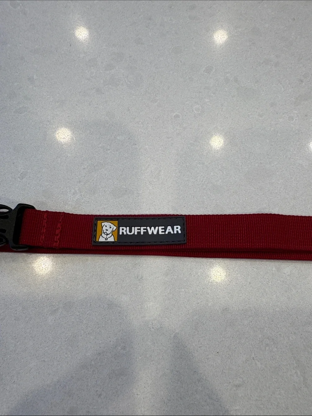 Ruffwear Crimson Nylon Dog leash? of some sort, with Logo Patch
